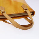 LOUIS VUITTON Monogram Vernis Houston Hand Bag Beige M91004 LV Auth ep10359-7