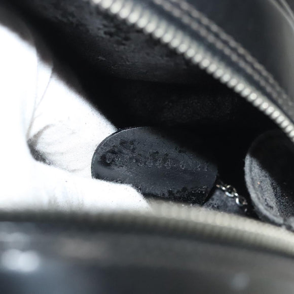 GUCCI Bamboo Body Bag Patent leather Black Silver 003 3444 0127 Auth ep10361