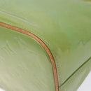 LOUIS VUITTON Monogram Vernis Houston Hand Bag Baby Blue M91005 LV Auth ep10362-16