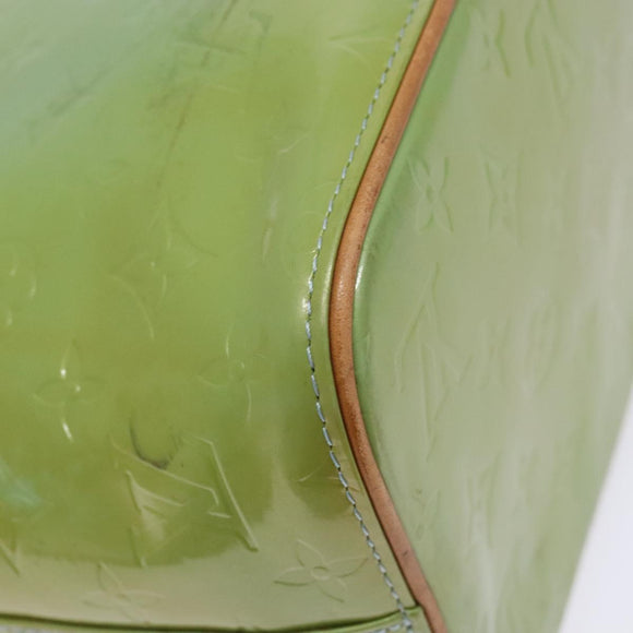 LOUIS VUITTON Monogram Vernis Houston Hand Bag Baby Blue M91005 LV Auth ep10362