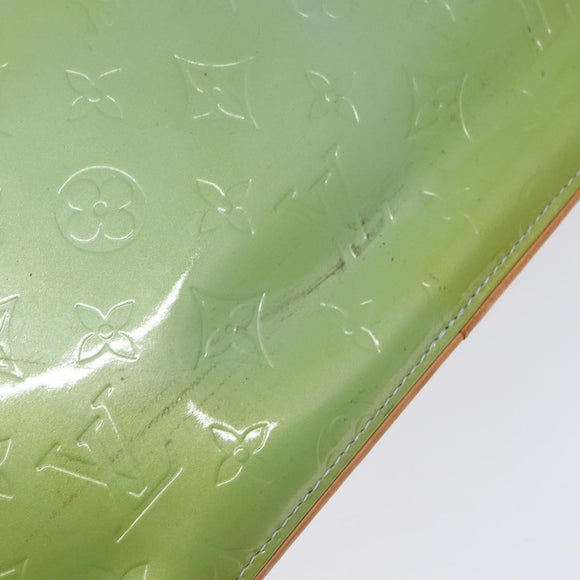 LOUIS VUITTON Monogram Vernis Houston Hand Bag Baby Blue M91005 LV Auth ep10362