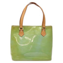 LOUIS VUITTON Monogram Vernis Houston Hand Bag Baby Blue M91005 LV Auth ep10362-13
