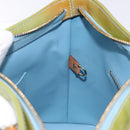 LOUIS VUITTON Monogram Vernis Houston Hand Bag Baby Blue M91005 LV Auth ep10362-21