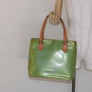 LOUIS VUITTON Monogram Vernis Houston Hand Bag Baby Blue M91005 LV Auth ep10362-24