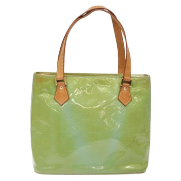 LOUIS VUITTON Monogram Vernis Houston Hand Bag Baby Blue M91005 LV Auth ep10362 - 0