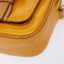 LOUIS VUITTON Monogram Vernis Christie PM Shoulder Bag Jaune M91110 Auth ep10365-9