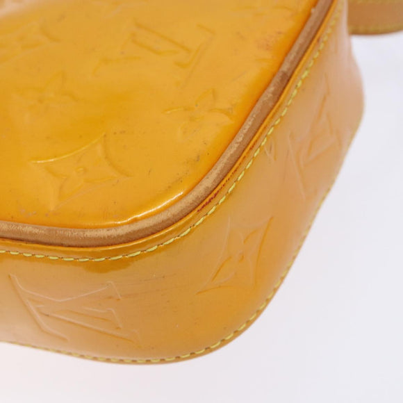 LOUIS VUITTON Monogram Vernis Christie PM Shoulder Bag Jaune M91110 Auth ep10365