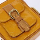 LOUIS VUITTON Monogram Vernis Christie PM Shoulder Bag Jaune M91110 Auth ep10365-17