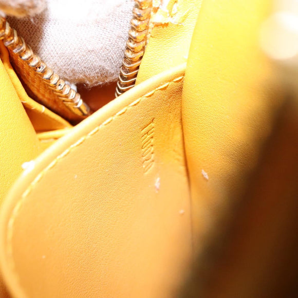 LOUIS VUITTON Monogram Vernis Christie PM Shoulder Bag Jaune M91110 Auth ep10365