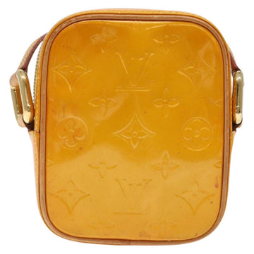 LOUIS VUITTON Monogram Vernis Christie PM Shoulder Bag Jaune M91110 Auth ep10365 - 0
