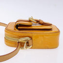 LOUIS VUITTON Monogram Vernis Christie PM Shoulder Bag Jaune M91110 Auth ep10365-4