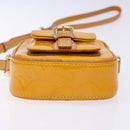 LOUIS VUITTON Monogram Vernis Christie PM Shoulder Bag Jaune M91110 Auth ep10365-5