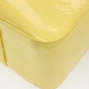 LOUIS VUITTON Monogram Vernis Columbus Tote Bag Lime Yellow M91047 Auth ep10370-18