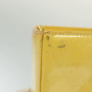 LOUIS VUITTON Monogram Vernis Columbus Tote Bag Lime Yellow M91047 Auth ep10370-4