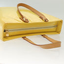 LOUIS VUITTON Monogram Vernis Columbus Tote Bag Lime Yellow M91047 Auth ep10370-9