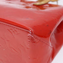 LOUIS VUITTON Monogram Vernis Reade PM Hand Bag Red Rouge M91088 LV Auth ep10371-9