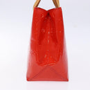 LOUIS VUITTON Monogram Vernis Reade PM Hand Bag Red Rouge M91088 LV Auth ep10371-3