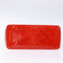 LOUIS VUITTON Monogram Vernis Reade PM Hand Bag Red Rouge M91088 LV Auth ep10371-5