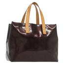 LOUIS VUITTON Monogram Vernis Reade PM Hand Bag Amarante M91993 LV Auth ep10373-1