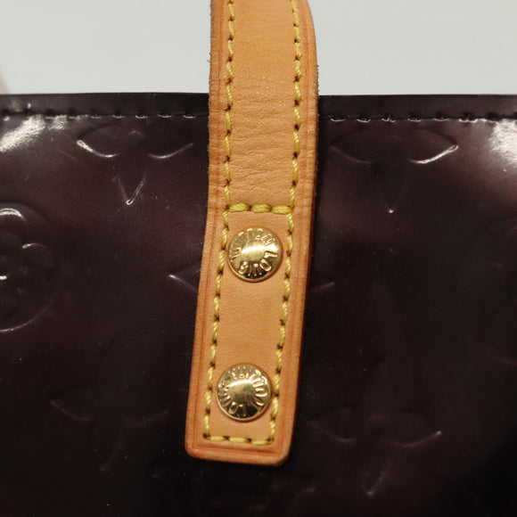 LOUIS VUITTON Monogram Vernis Reade PM Hand Bag Amarante M91993 LV Auth ep10373