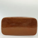 LOUIS VUITTON Monogram Vernis Houston Hand Bag Bronze M91122 LV Auth ep10376-6