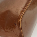 LOUIS VUITTON Monogram Vernis Houston Hand Bag Bronze M91122 LV Auth ep10376-9