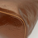 LOUIS VUITTON Monogram Vernis Houston Hand Bag Bronze M91122 LV Auth ep10376-15