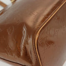 LOUIS VUITTON Monogram Vernis Houston Hand Bag Bronze M91122 LV Auth ep10376-16