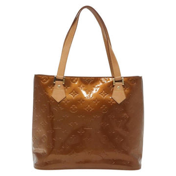 LOUIS VUITTON Monogram Vernis Houston Hand Bag Bronze M91122 LV Auth ep10376 - 0