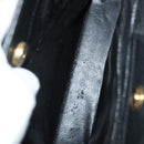 GUCCI Bamboo Hand Bag Suede Black Gold 002 1186 0260 Auth ep10379-18