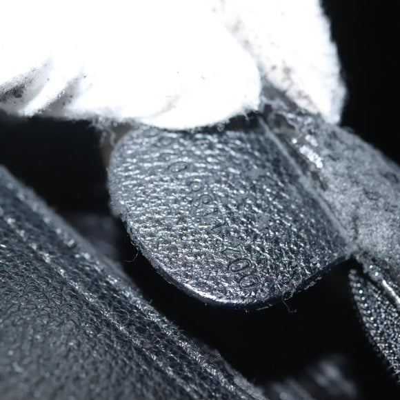 GUCCI Bamboo Hand Bag Suede Black Gold 002 1186 0260 Auth ep10379