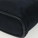 CELINE Hand Bag Nylon Navy Gold Auth ep10381-14