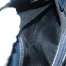 CELINE Hand Bag Nylon Navy Gold Auth ep10381-22