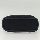 CELINE Hand Bag Nylon Navy Gold Auth ep10381-5