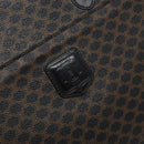 CELINE Macadam Canvas Hand Bag PVC Leather Black Gold Auth ep10383-19