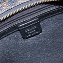 CELINE Macadam Canvas Hand Bag PVC Leather Black Gold Auth ep10383-20