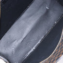 CELINE Macadam Canvas Hand Bag PVC Leather Black Gold Auth ep10383-10