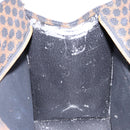 CELINE Macadam Canvas Hand Bag PVC Leather Black Gold Auth ep10383-21