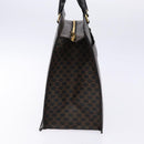 CELINE Macadam Canvas Hand Bag PVC Leather Black Gold Auth ep10383-3