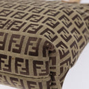 FENDI Zucchino Canvas Hand Bag Beige Auth ep10385-16