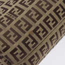 FENDI Zucchino Canvas Hand Bag Beige Auth ep10385-8