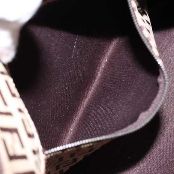 FENDI Zucchino Canvas Hand Bag Beige Auth ep10385