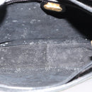 GUCCI Web Sherry Line Shoulder Bag Leather Black Gold 001 406 0552 Auth ep10387-10