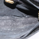 GUCCI Web Sherry Line Shoulder Bag Leather Black Gold 001 406 0552 Auth ep10387-18