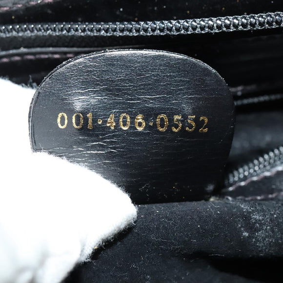 GUCCI Web Sherry Line Shoulder Bag Leather Black Gold 001 406 0552 Auth ep10387