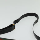 GUCCI Web Sherry Line Shoulder Bag Leather Black Gold 001 406 0552 Auth ep10387-8