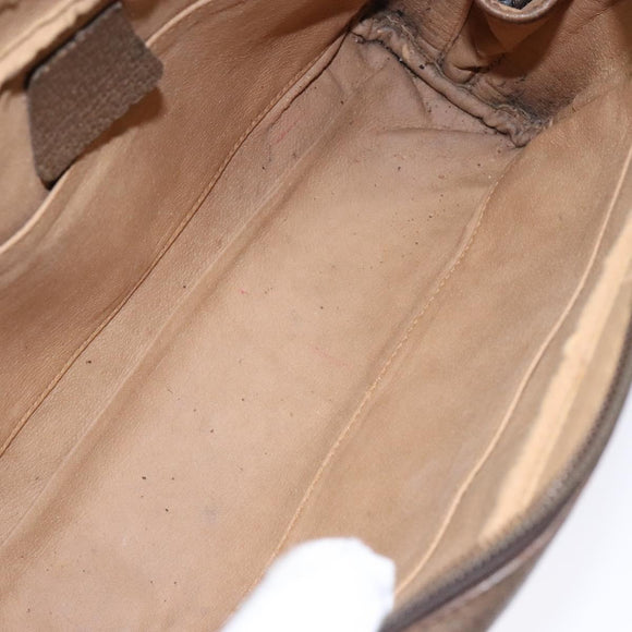 GUCCI GG Supreme Clutch Bag PVC Beige Auth ep10390