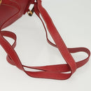 GUCCI Bamboo Backpack Suede Red Gold 003 1705 0030 Auth ep10393-11