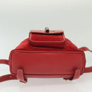 GUCCI Bamboo Backpack Suede Red Gold 003 1705 0030 Auth ep10393-13