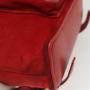 GUCCI Bamboo Backpack Suede Red Gold 003 1705 0030 Auth ep10393-14